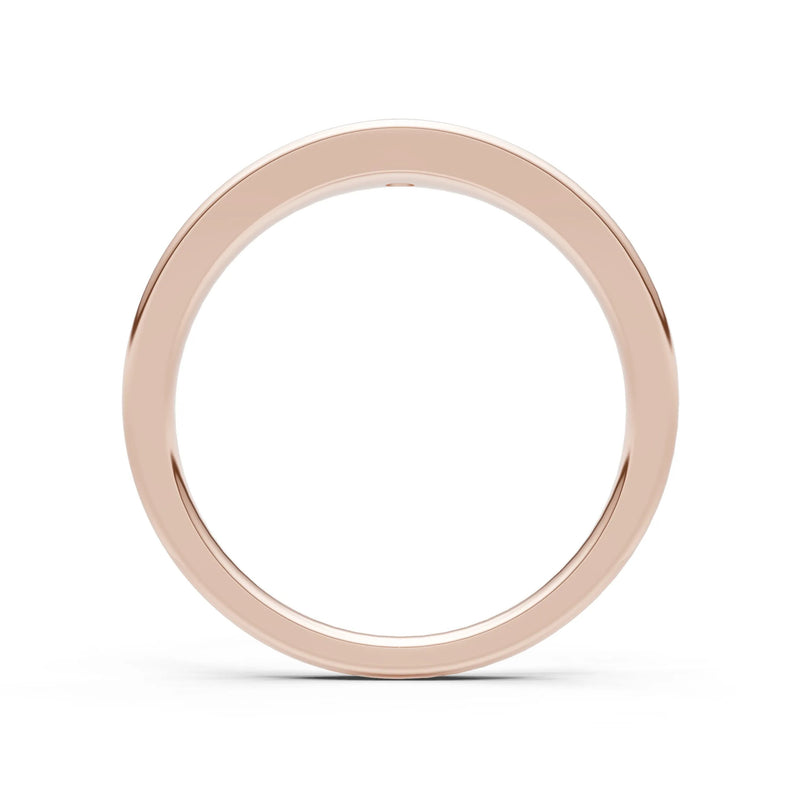 Emerald Flush-Set Round Gemstone Mini Signet Ring