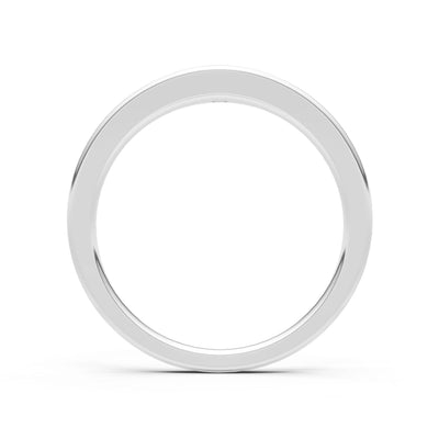 Round Gemstone Inlaid Mini Signet Ring
