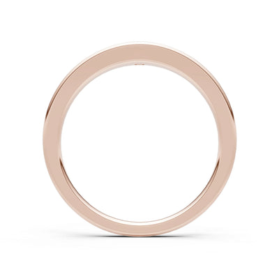 Round Gemstone Inlaid Mini Signet Ring