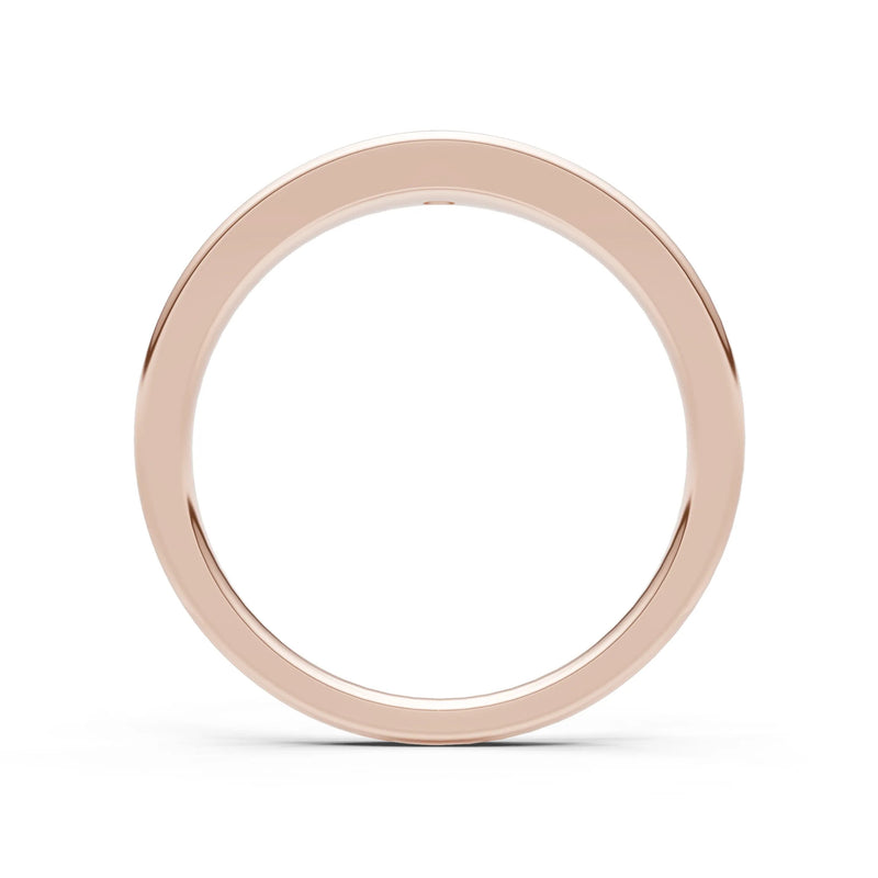 Round Gemstone Inlaid Mini Signet Ring