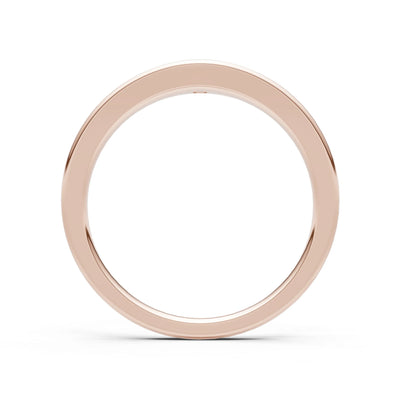 Round Gemstone Inlaid Mini Signet Ring