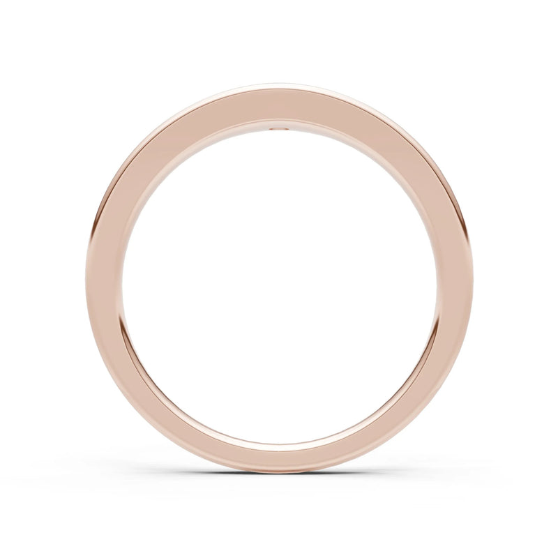 Round Gemstone Inlaid Mini Signet Ring