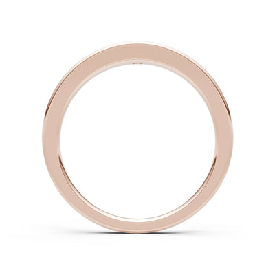Round Gemstone Inlaid Mini Signet Ring