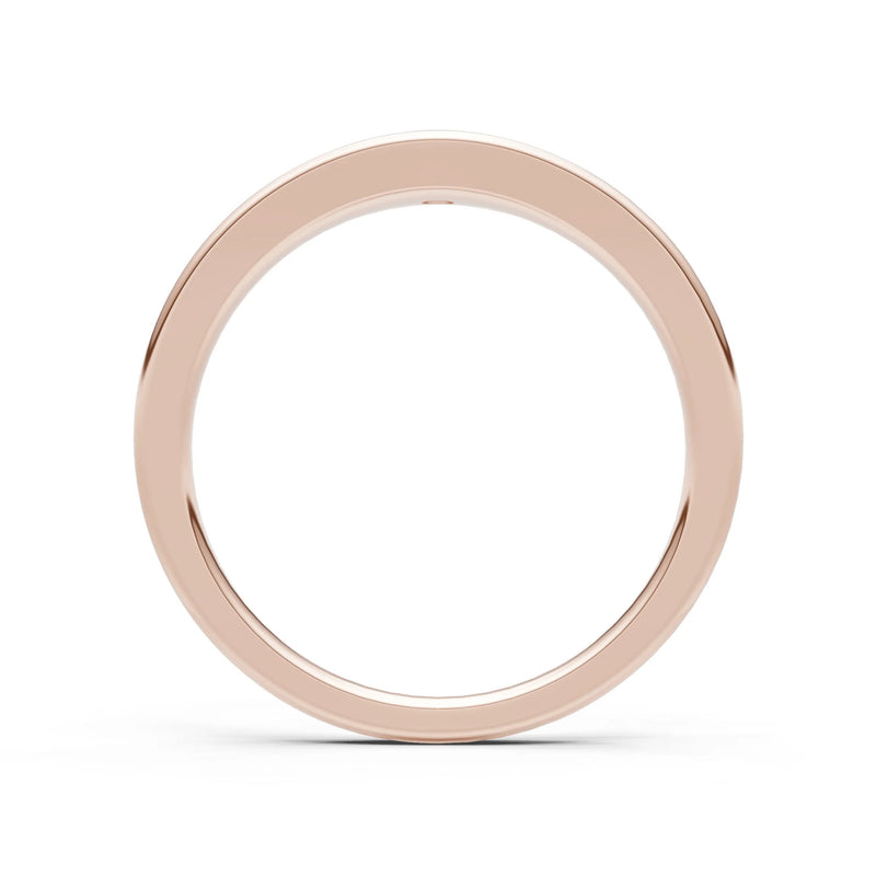 Round Gemstone Inlaid Mini Signet Ring
