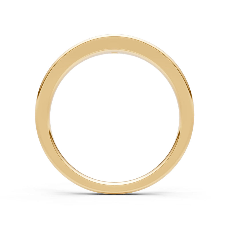 Round Gemstone Inlaid Mini Signet Ring