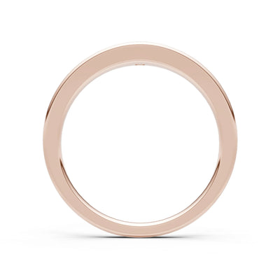 Round Gemstone Inlaid Mini Signet Ring
