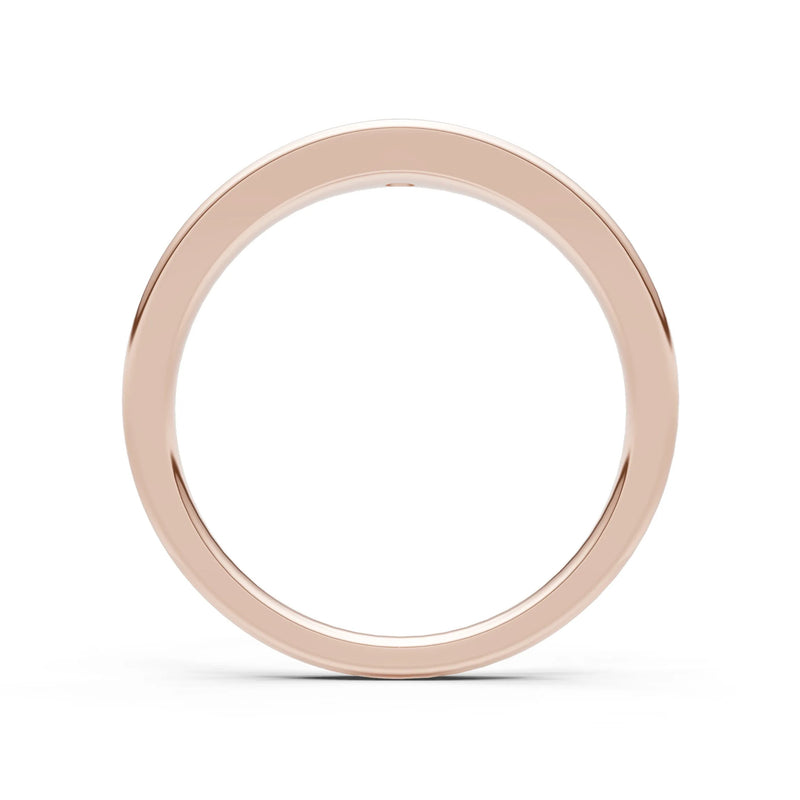 Round Gemstone Inlaid Mini Signet Ring