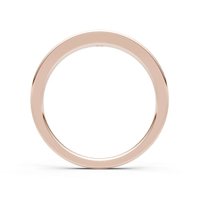 Round Gemstone Inlaid Mini Signet Ring