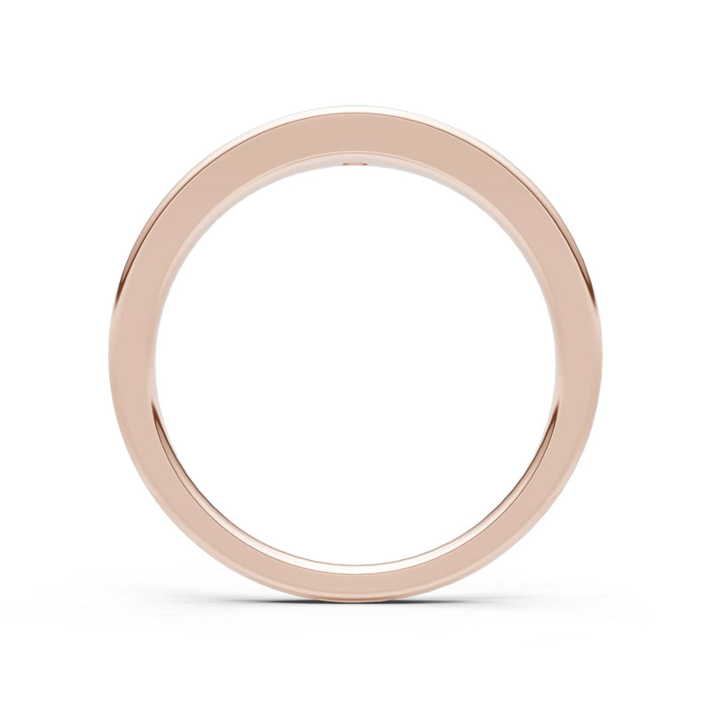 Round Gemstone Inlaid Mini Signet Ring