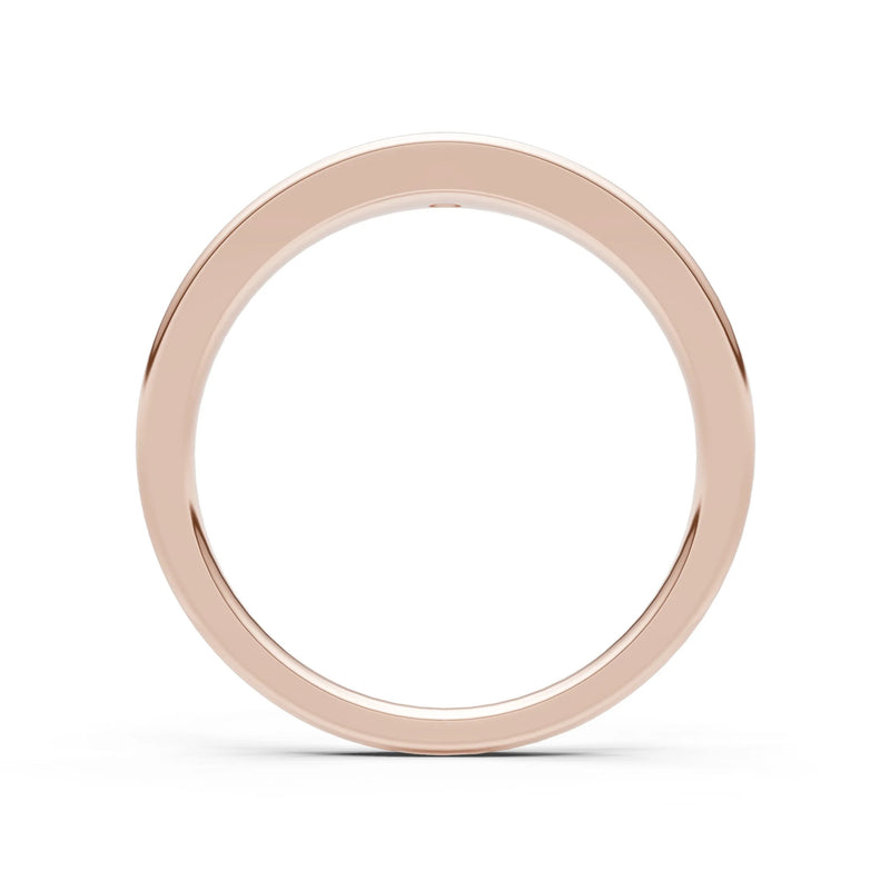 Round Gemstone Inlaid Mini Signet Ring