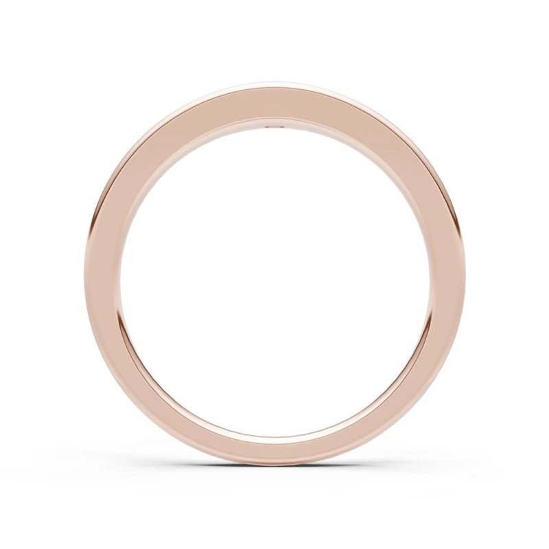 Round Gemstone Inlaid Mini Signet Ring
