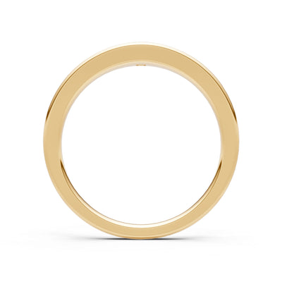 Alexandrite Flush-Set Round Gemstone Mini Signet Ring