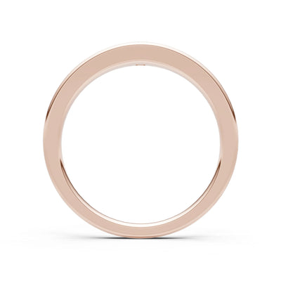 Alexandrite Flush-Set Round Gemstone Mini Signet Ring