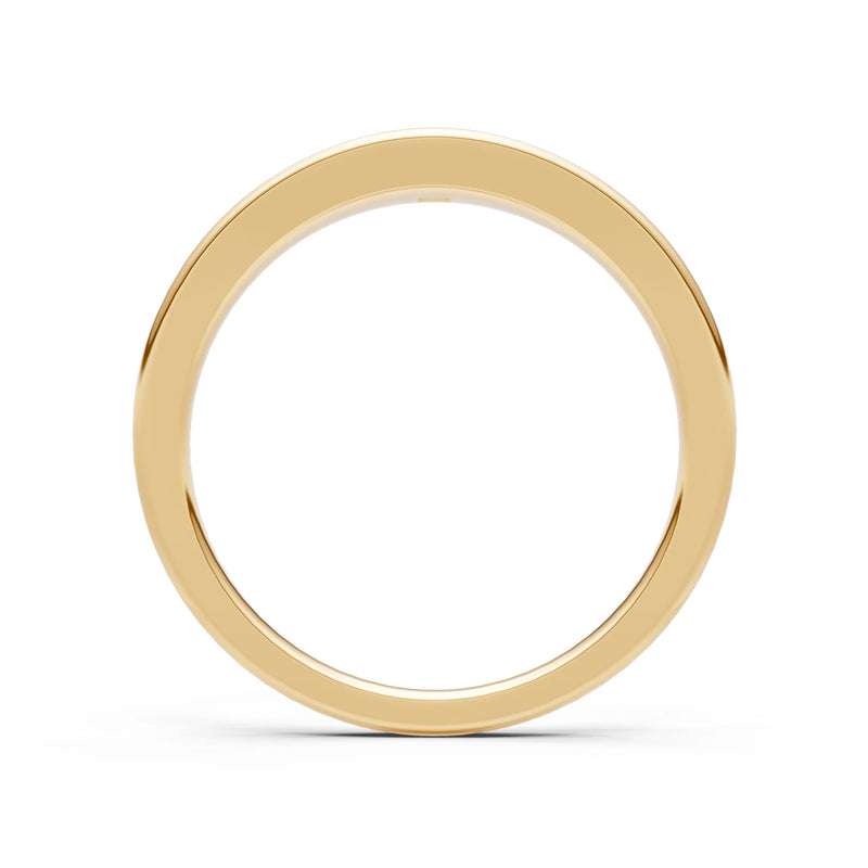 Princess Cut Gemstone Inlaid Mini Signet Ring