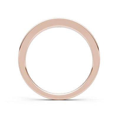 Princess Cut Gemstone Inlaid Mini Signet Ring