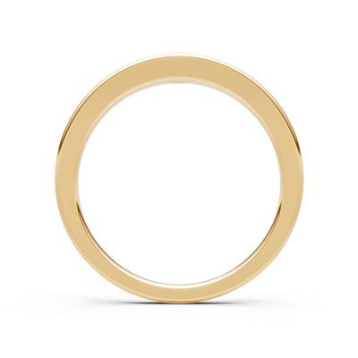 Princess Cut Gemstone Inlaid Mini Signet Ring