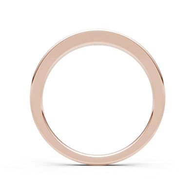 Princess Cut Gemstone Inlaid Mini Signet Ring