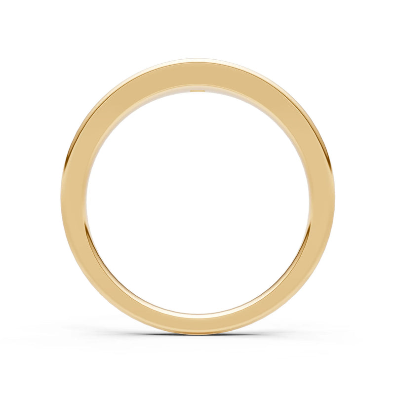 Princess Cut Gemstone Inlaid Mini Signet Ring