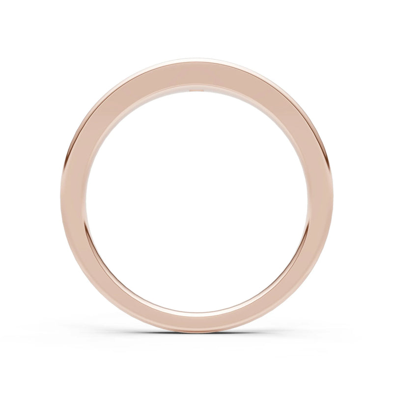 Princess Cut Gemstone Inlaid Mini Signet Ring