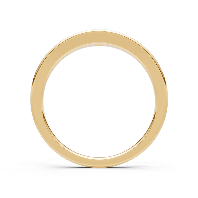 Princess Cut Gemstone Inlaid Mini Signet Ring