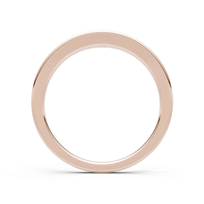 Princess Cut Gemstone Inlaid Mini Signet Ring
