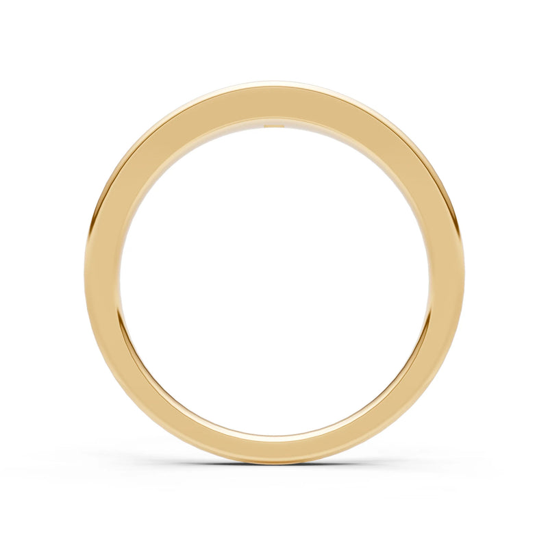 Princess Cut Gemstone Inlaid Mini Signet Ring