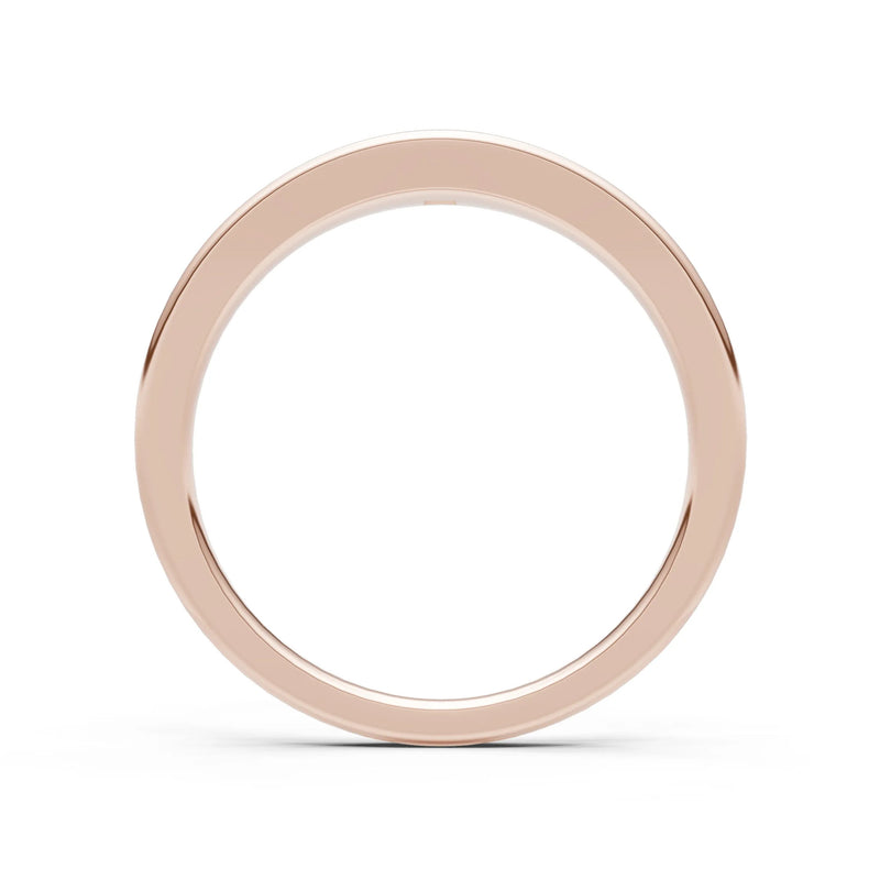 Swiss Blue Topaz Flush-Set Princess Cut Gemstone Mini Signet Ring