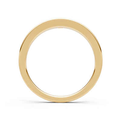 Princess Cut Gemstone Inlaid Mini Signet Ring