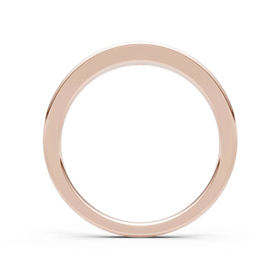 Princess Cut Gemstone Inlaid Mini Signet Ring