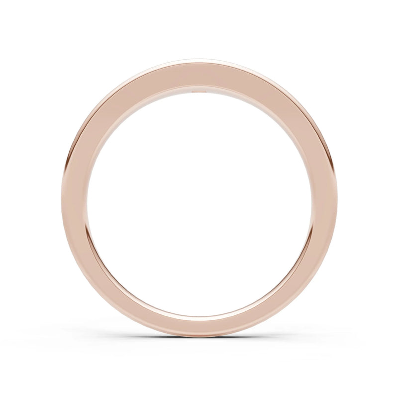 Princess Cut Gemstone Inlaid Mini Signet Ring