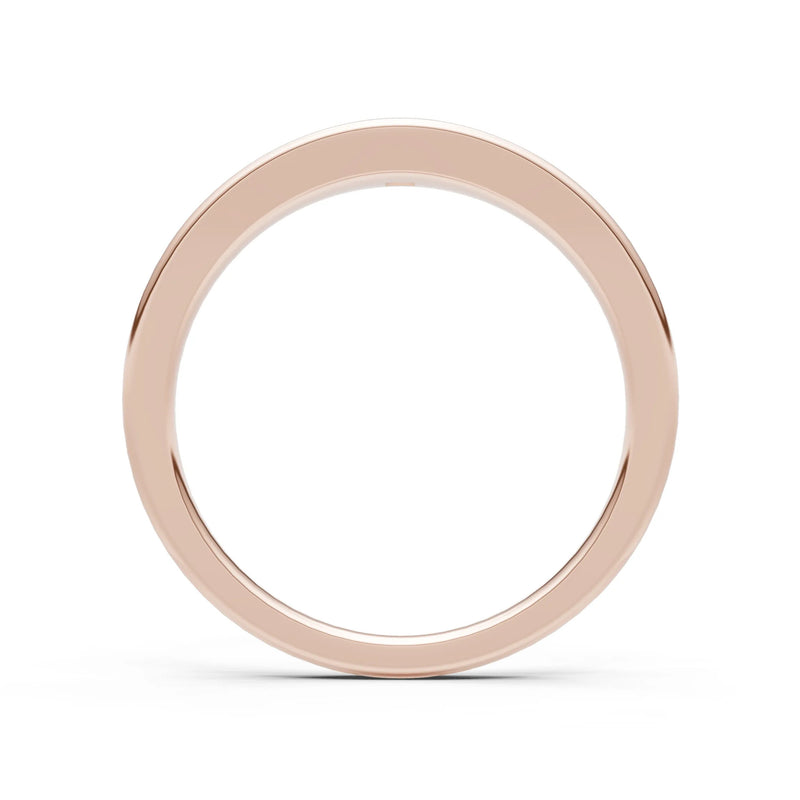 Emerald Flush-Set Princess Cut Gemstone Mini Signet Ring