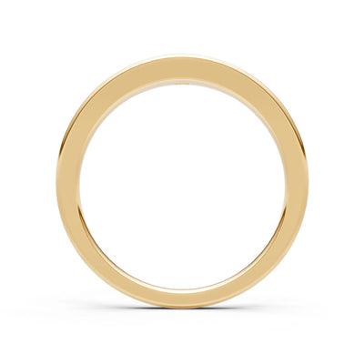Princess Cut Gemstone Inlaid Mini Signet Ring