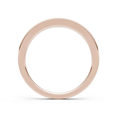 Princess Cut Gemstone Inlaid Mini Signet Ring