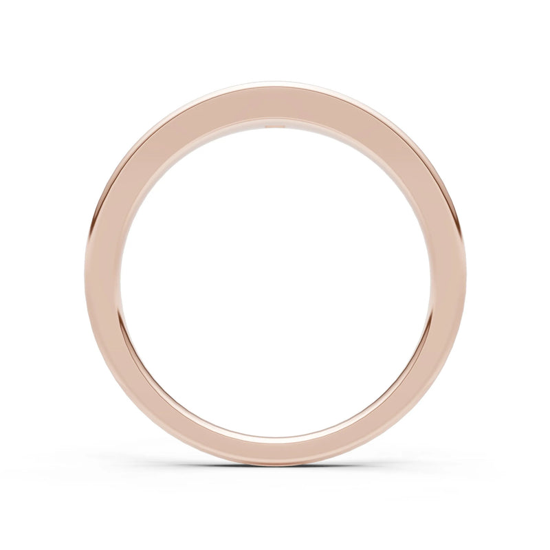 Princess Cut Gemstone Inlaid Mini Signet Ring
