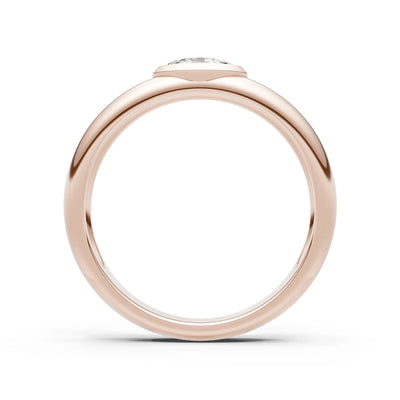 Ova Cut Gemstone Bezel Set Signet