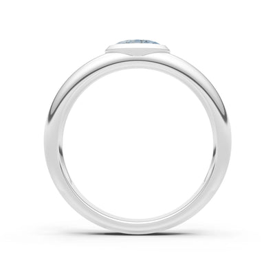 Ova Cut Gemstone Bezel Set Signet