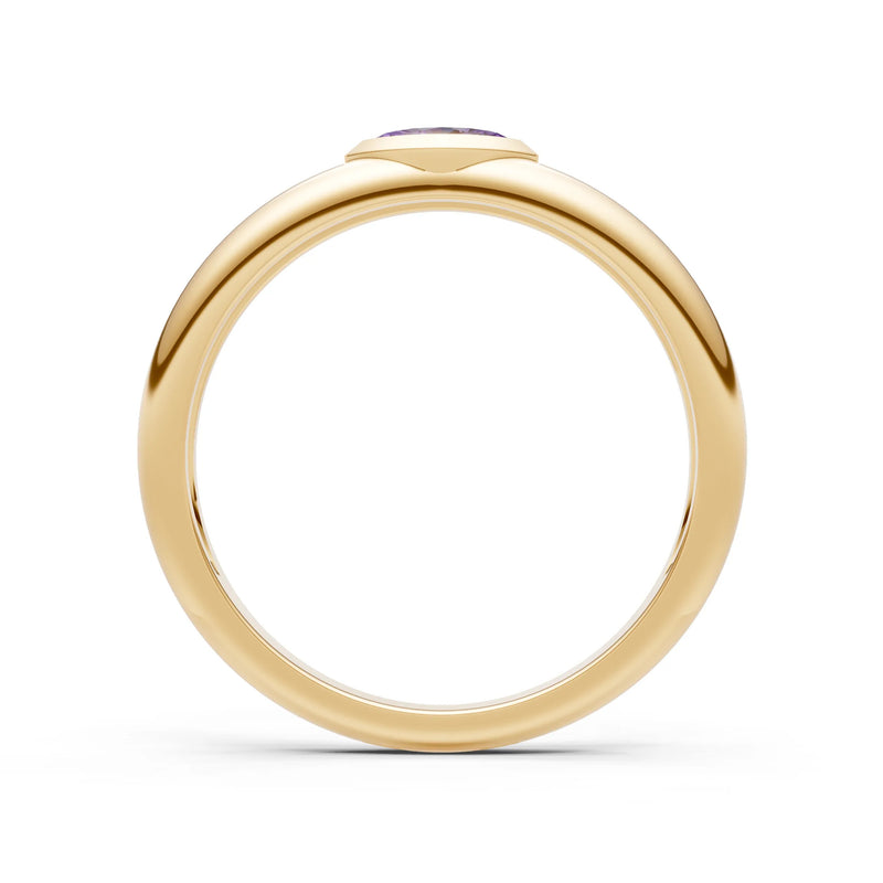 Marquise Cut Bezel Set Signet