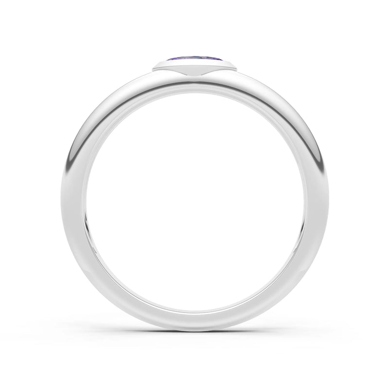 Marquise Cut Bezel Set Signet