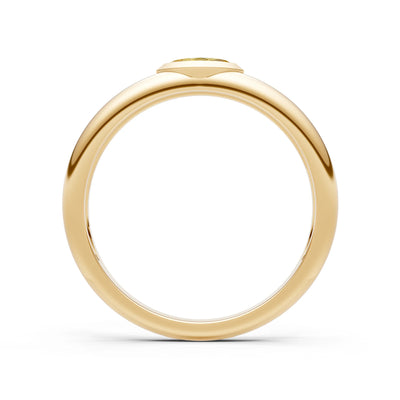 Marquise Cut Bezel Set Signet