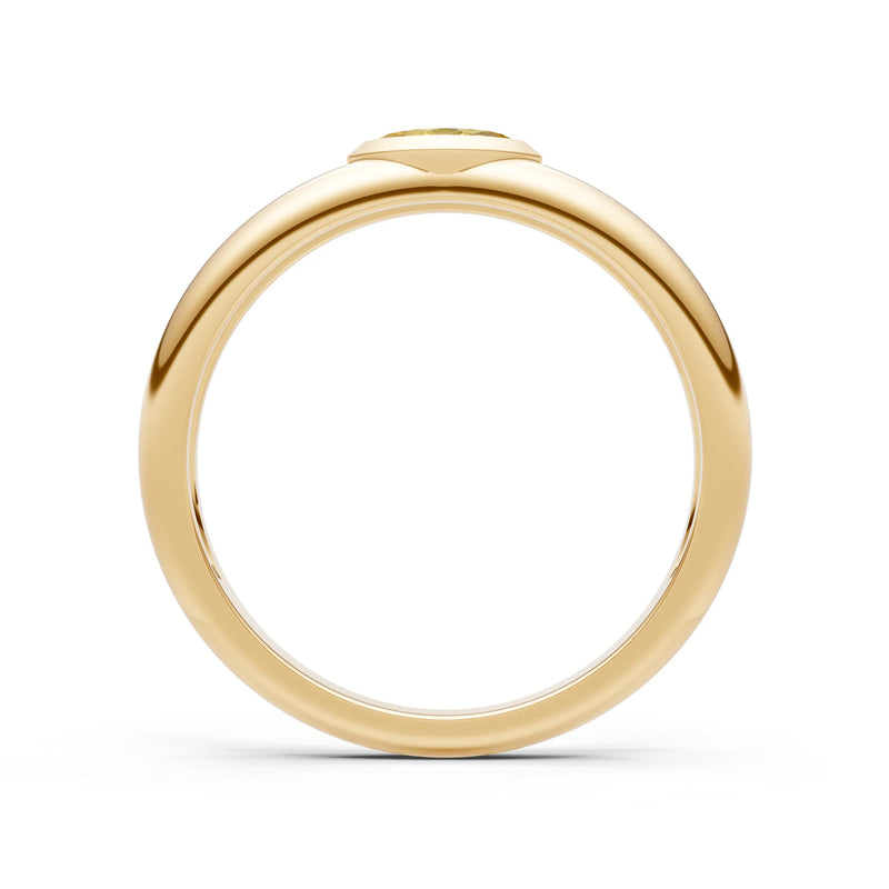 Marquise Cut Bezel Set Signet