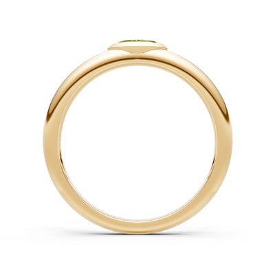 Marquise Cut Bezel Set Signet