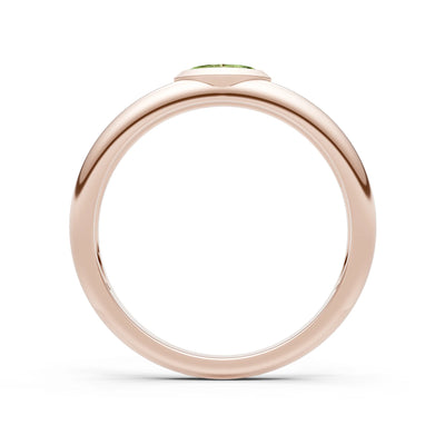 Marquise Cut Bezel Set Signet