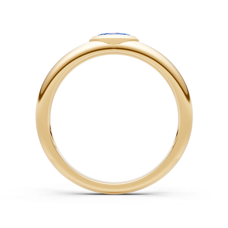 Marquise Cut Bezel Set Signet