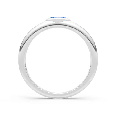 Marquise Cut Bezel Set Signet