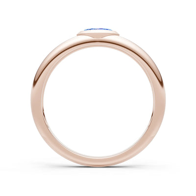 Marquise Cut Bezel Set Signet