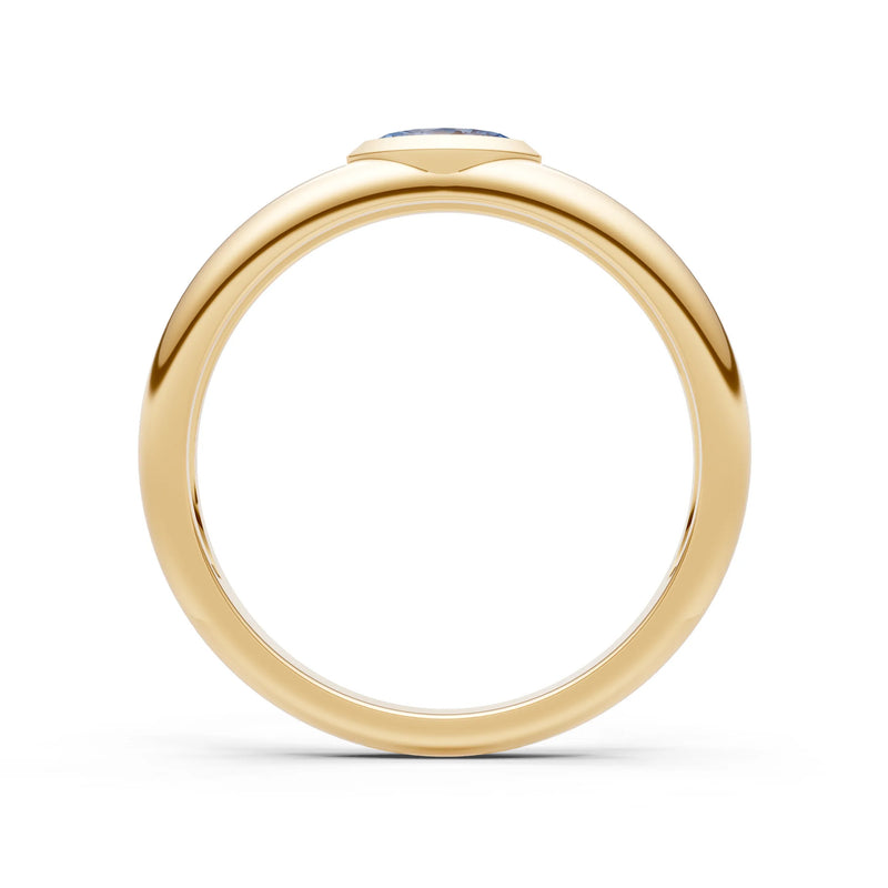 Marquise Cut Bezel Set Signet