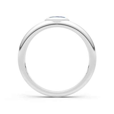 Marquise Cut Bezel Set Signet