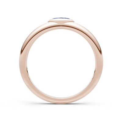 Marquise Cut Bezel Set Signet