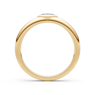 Marquise Cut Bezel Set Signet