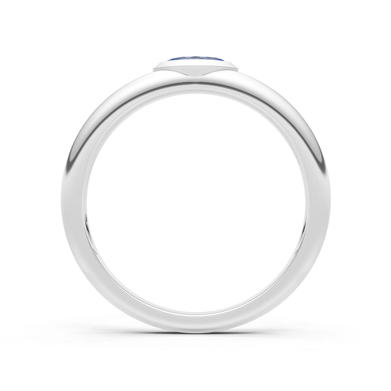 Marquise Cut Bezel Set Signet